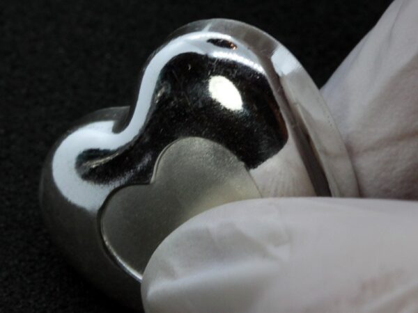 Silver heart 50 g. 99.99% pure silver - Image 2