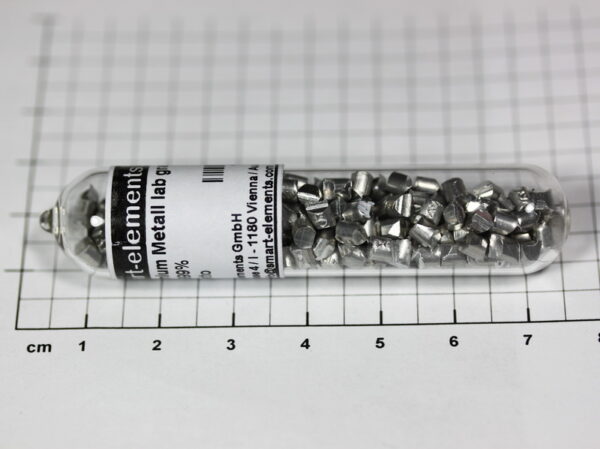 Zinc granules 3mm- 99,99% purity under Argon 10 grams