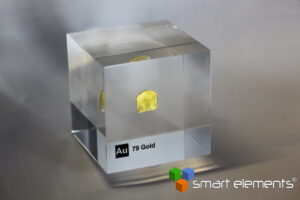 Acryl Elemente Würfel - Gold Au - 50mm #1