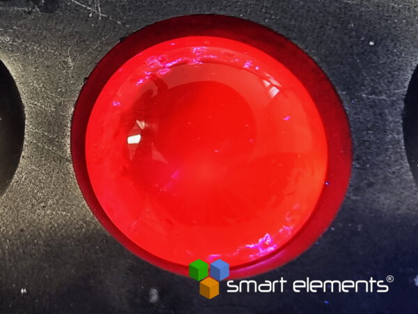Large Manganese 2+/7+ doped fluorescent glass bead - 6.93 grams - Image 2