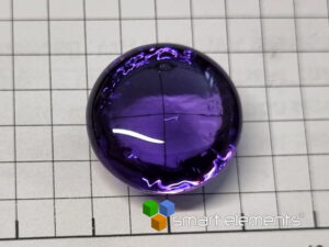 Large Manganese 2+/7+ doped fluorescent glass bead - 6.93 grams