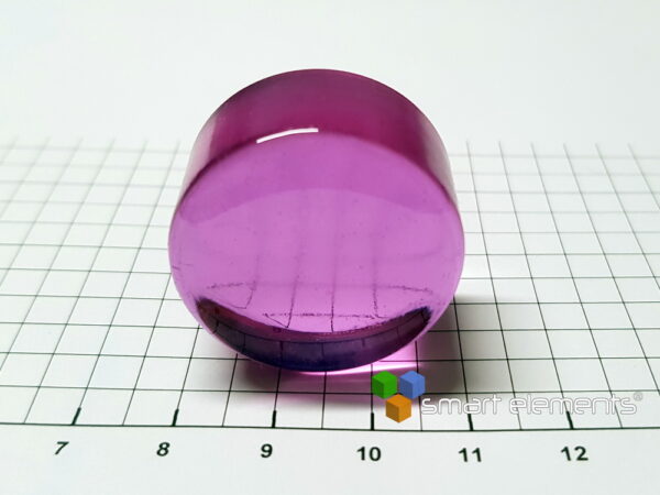 Neodymium 3+ doped Barium Phosphate glass - Ingot - 30mm diameter - Image 2