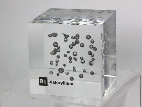 Acrylic Element cube - Beryllium Be - 50mm