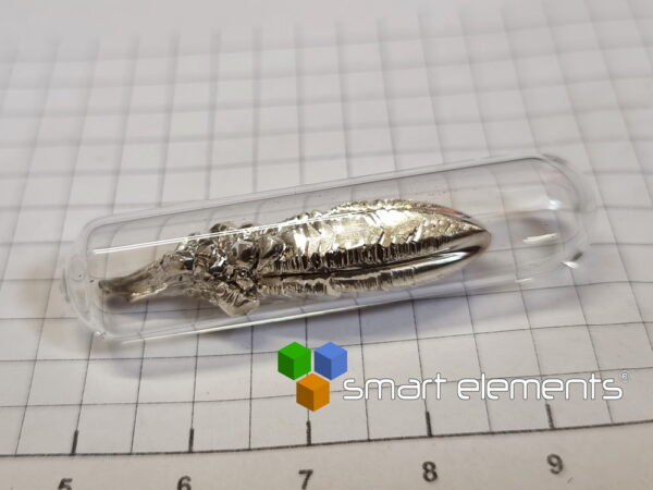 1 - 1.5 grams distilled & shiny Calcium, sealed in ampoule under argon - Image 2