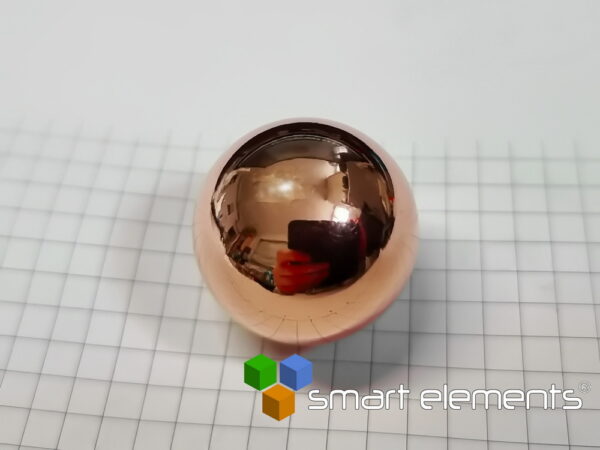 Solid Copper Metal Sphere 30mm - 99.99% purity - 122.5 grams - Image 2