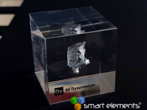 Acrylic Element cube Dysprosium Dy 11.0 grams - 50mm