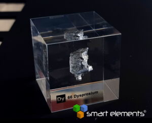 Acrylic Element cube Dysprosium Dy 11.0 grams - 50mm