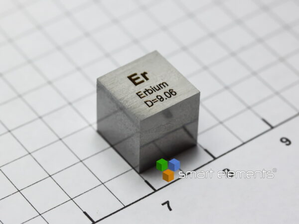 Erbium high precision density-standard cube 10mm - 9.06g with calibration option