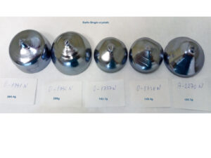 Gallium Arsenide single crystals 149 - 289 grams 99.999% purity undoped - NEW!