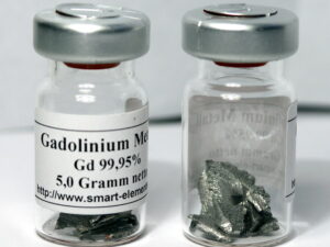 High purity Gadolinium Metal pieces 99,95% purity - 5 grams