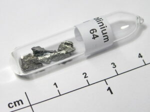 Gadolinium - Metal 99,95% purity in ampoule under argon!