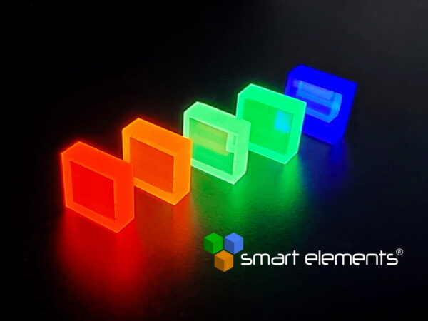 Set of Rare earth doped Zinc aluminum phosphate glass calibration sources