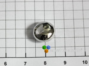Iridium metal arc melted bead, 10 grams, 99,95% purity!