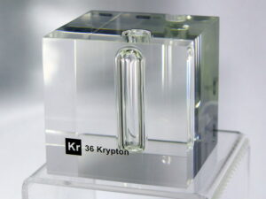 Acrylic Element cube - Kr Krypton - 50mm