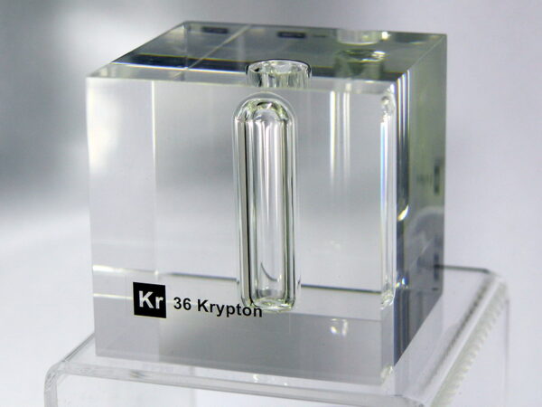 Acrylic Element cube - Kr Krypton - 50mm