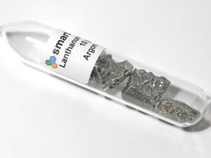 10g Lanthanum Metal 99.9% in Ampoule under Argon