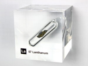 Acrylic Element cube - Lanthanum La - 50mm