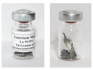 Pure Lutetium Metal 99,99%/TREM 5,0g sealed bottle