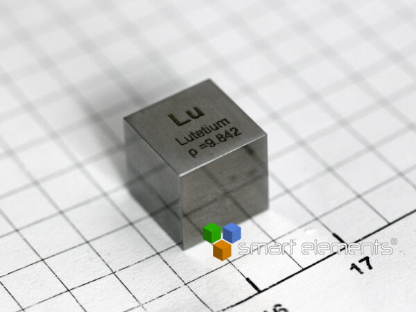 Lutetium precision density cube 10mm - 9.84g - Image 2
