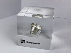 Acrylic Element cube - Magnesium Mg - 50mm
