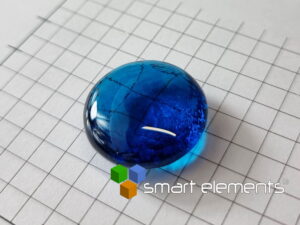 Large Molybdenum 5+ doped glass bead 6.52 grams NEW!