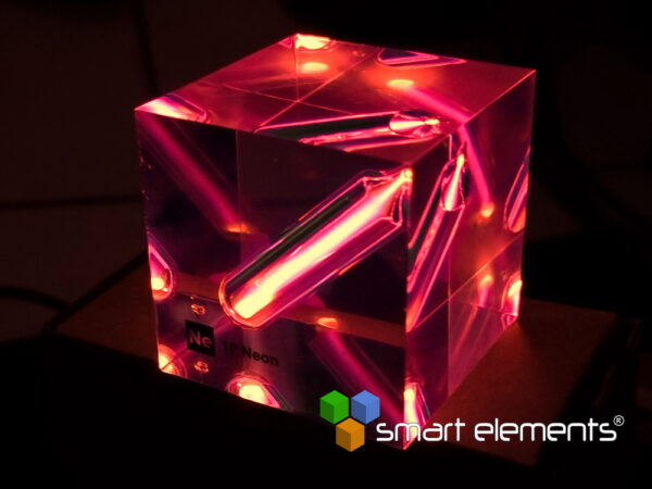 Acrylic Element cube - Ne Neon - 50mm - Image 2