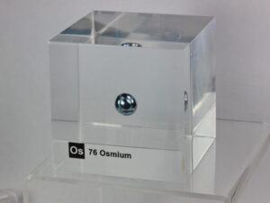 Acrylic Element cube - Osmium Os - 50mm