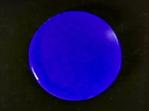 Thulium 3+ doped Zinc barium phosphate glass disc