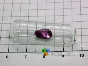 18K Purple Gold bead 530mg in ampoule - Rare!