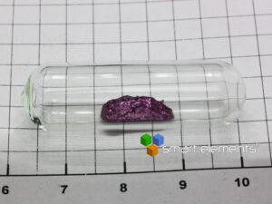 18K Purple Gold bead 580mg in ampoule - Rare!