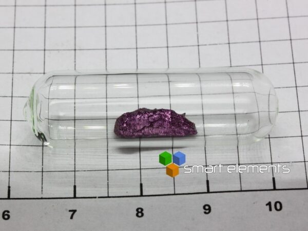 18K Purple Gold bead 580mg in ampoule - Rare!