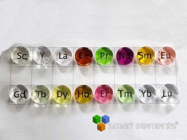 Complete Collection of 16 highly Rare Earth Doped Glass Ingot Set - 30mm - Image 3