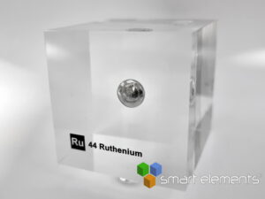 Acrylic Element-block Ruthenium bead Ru 5 grams - 50mm