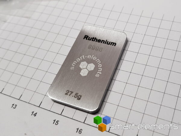 RUTHENIUM metal bullion bar - ingot - 32.5 grams - Image 2