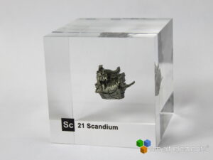 Acrylic Element Cube Scandium Sc - 50mm - 2.35g