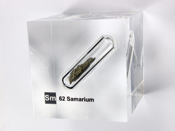 Acrylic Element cube - Samarium Sm - 50mm