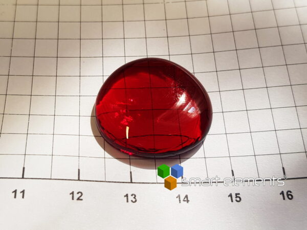 New Hafnium + Sulfur doped red borate glass ingot - Image 5