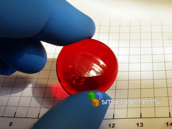 New Hafnium + Sulfur doped red borate glass ingot - Image 6