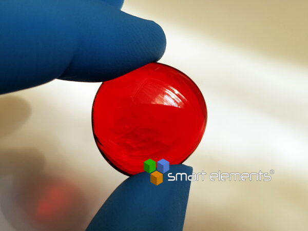 New Hafnium + Sulfur doped red borate glass ingot - Image 7