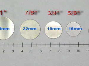 Tantalum metal discs ? 3/4 inch x 0.5mm - 99.95% - 10 pieces