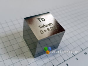 50mm Terbium metal precision density cube 1kg - 99.95%