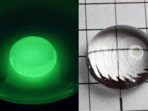 Terbium 3+  doped glass bead NEW!