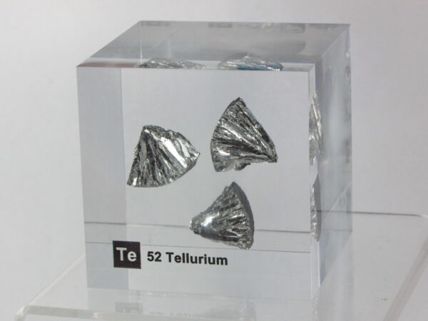Acrylic Element cube - Tellurium Te - 50mm