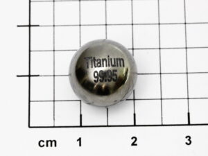 Titanium sphere 99.95% purity - Ø1/2 inch -