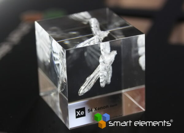Captured Explosion - Acrylic Cube Xenon (liquified) Xe - 50mm - Image 2