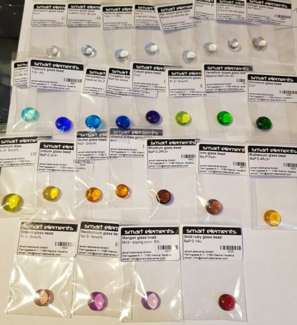 Element collection of element doped optical glasses - 24 pcs. - Image 2