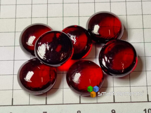 Sulfur doped optical barium borate glass beads