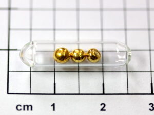 Mini ampoule 3pcs. 24K gold beads 1 gram