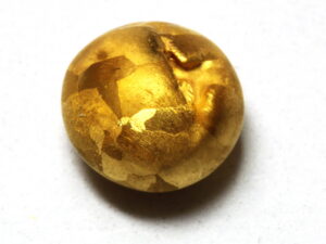 24K Fine gold etched pellet, 1g purity 99,99%