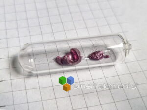 18K Purple Gold bead 841mg in ampoule - Very Rare!